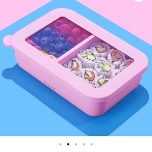 S'well Pink Bento Box with Clear Lid